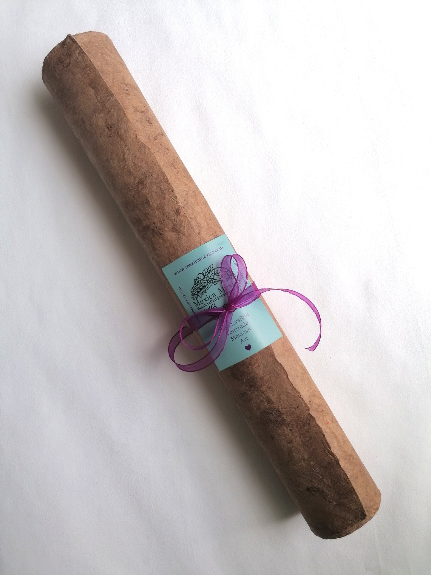 Tropical Peacocks - Bark Painting 24"x16"