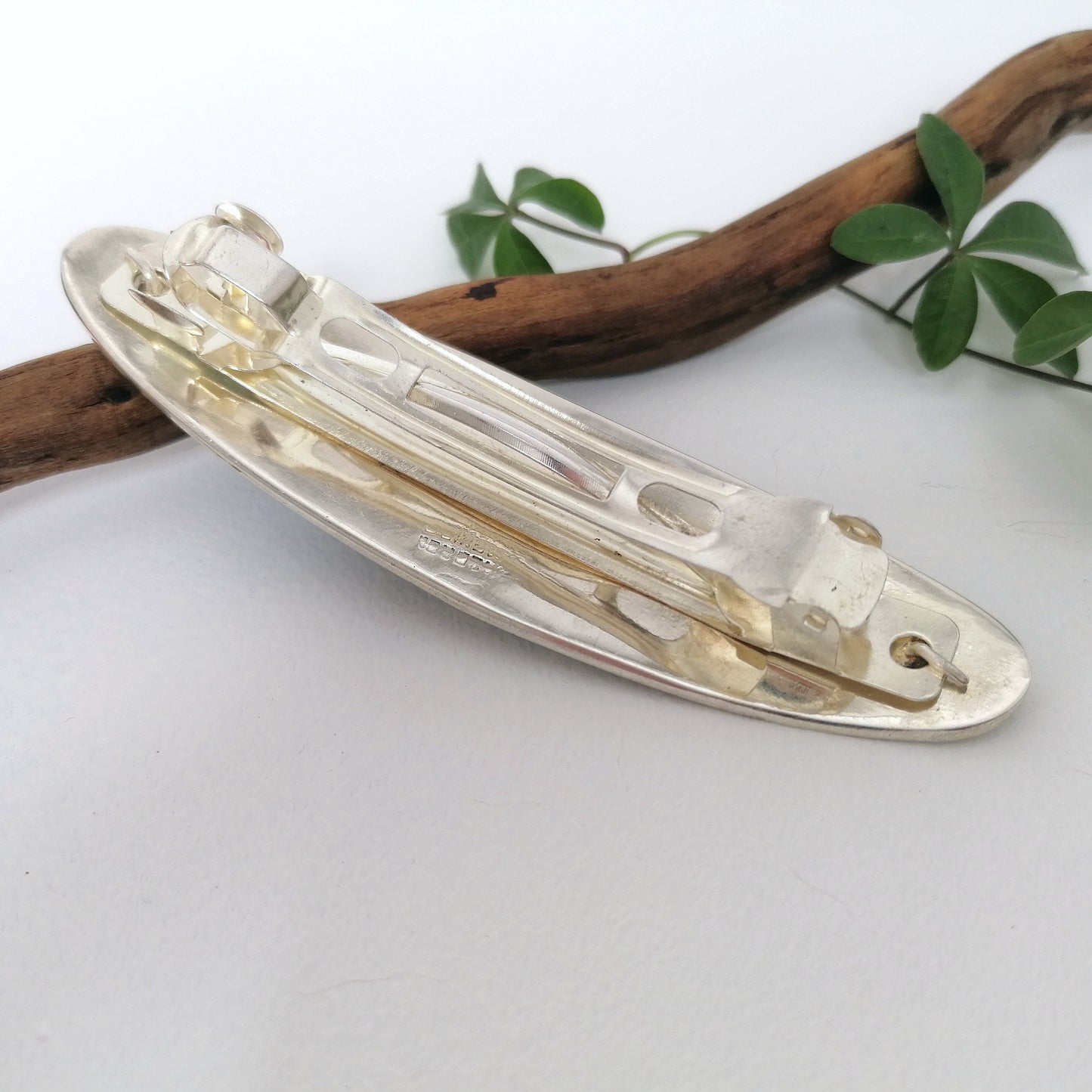 Mother of Pearl & Abalone Art Deco Barrette