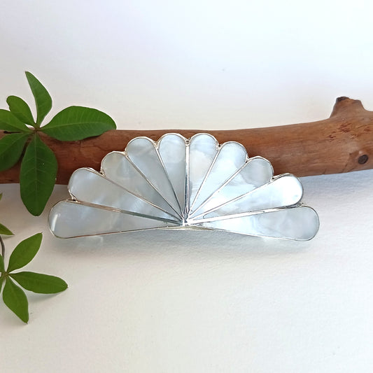 Mother of Pearl Art Nouveau Hair Barrette
