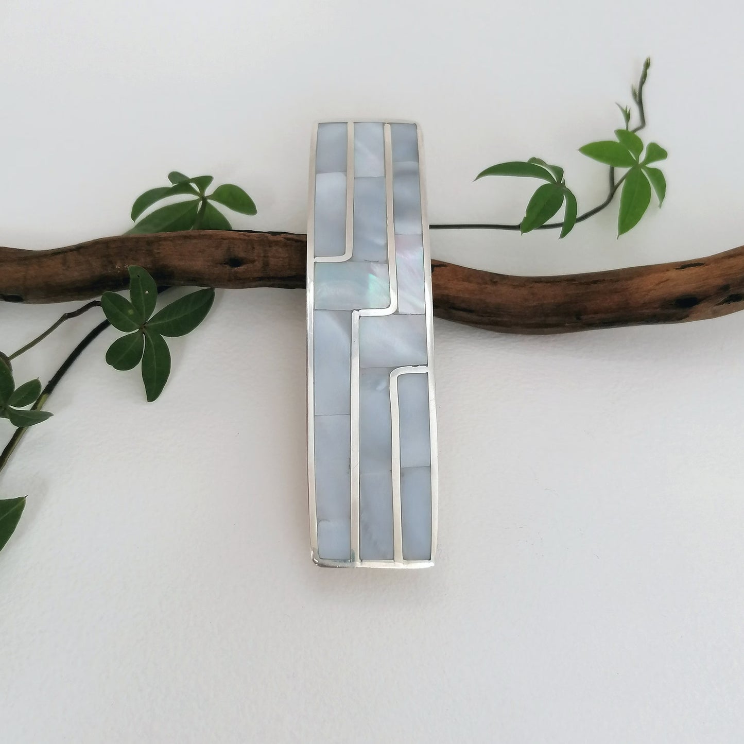 Mother of Pearl Art Deco Barrette