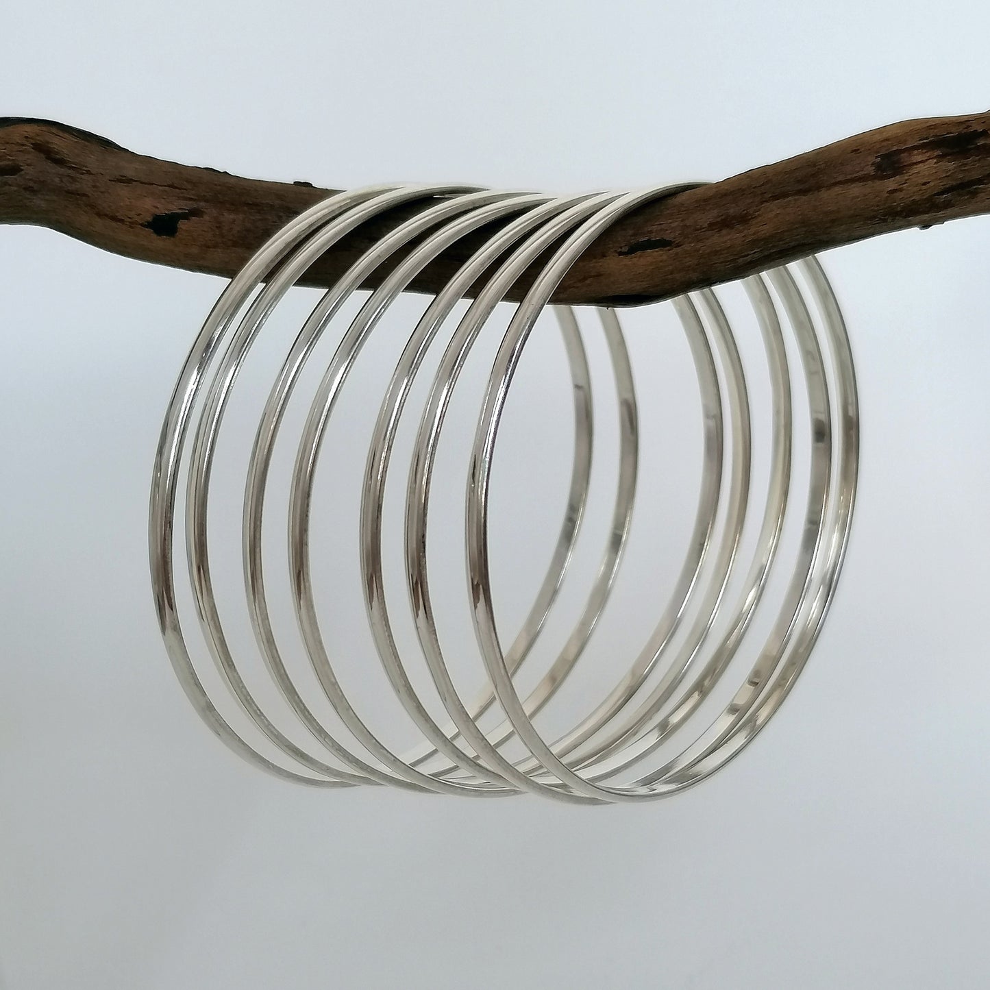 Set of Stacking Bracelets - 7 Bangles
