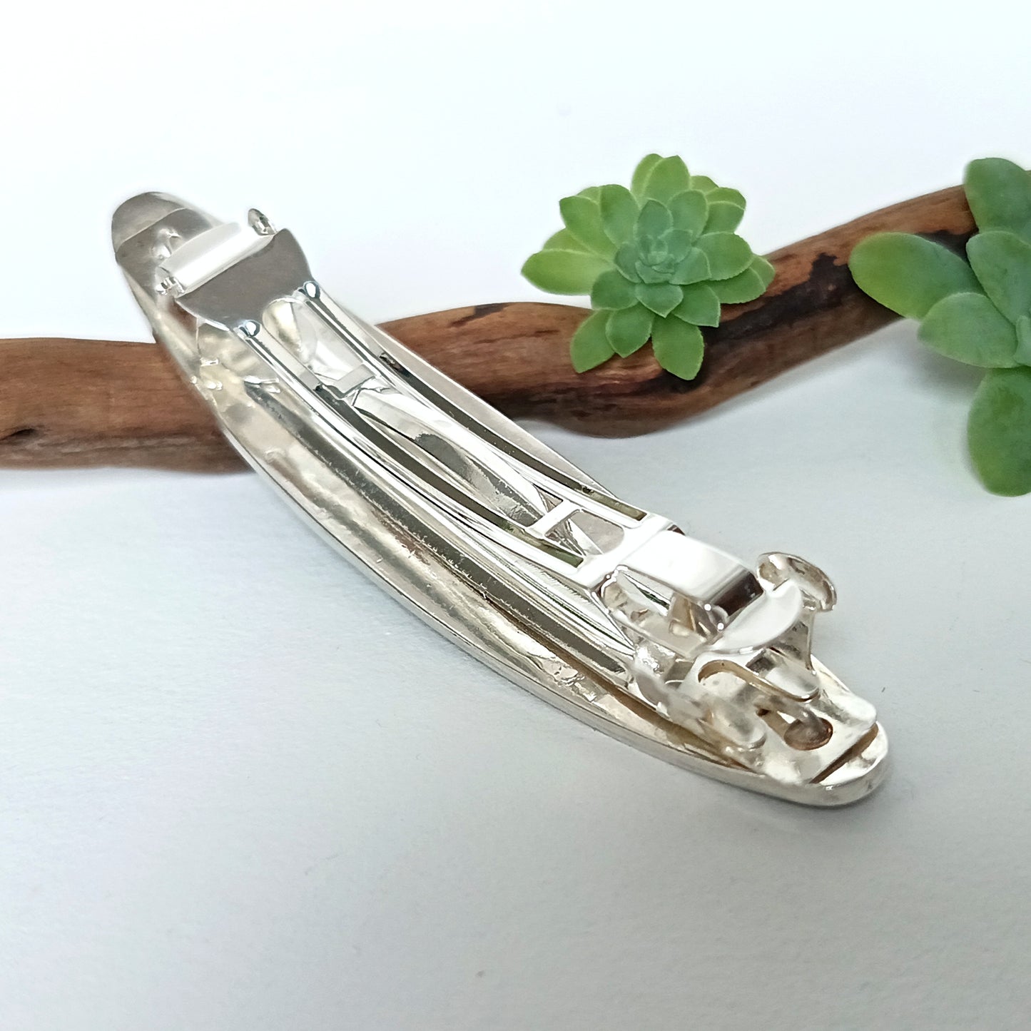 Starry Night Barrette Shell Inlay