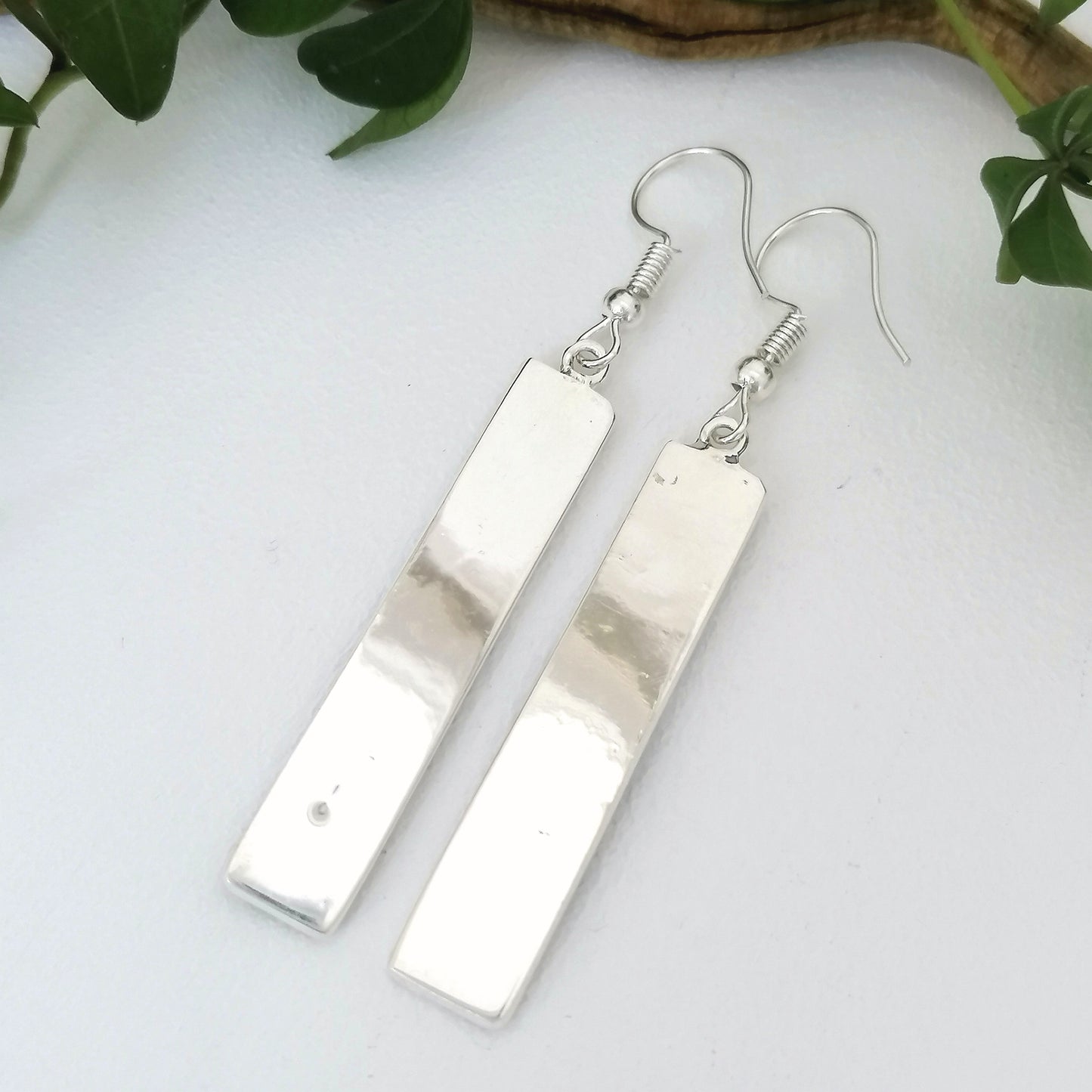 Beach Landscape Shell Inlay Earrings