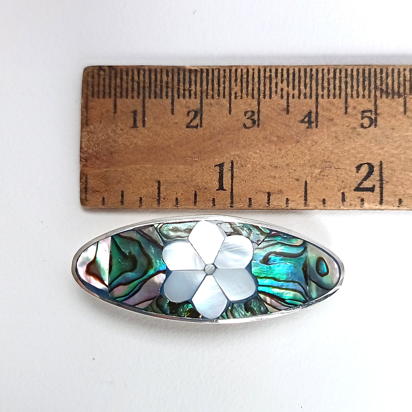 Mother of Pearl & Abalone Mini Hair Barrette
